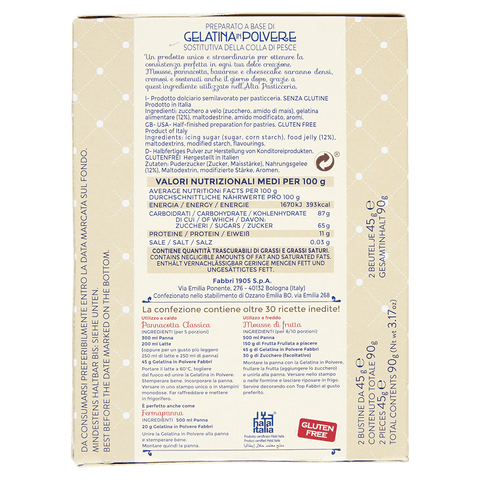 GELATINA IN POLVERE 90g - Fabbri 1905 S.p.A.