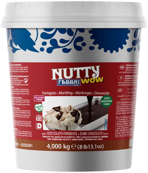NUTTY WOW CIOCCOLATO FONDENTE 4KG - Fabbri 1905 S.p.A.