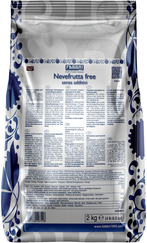 NEVEFRUTTA FREE 2kg - Fabbri 1905 S.p.A.