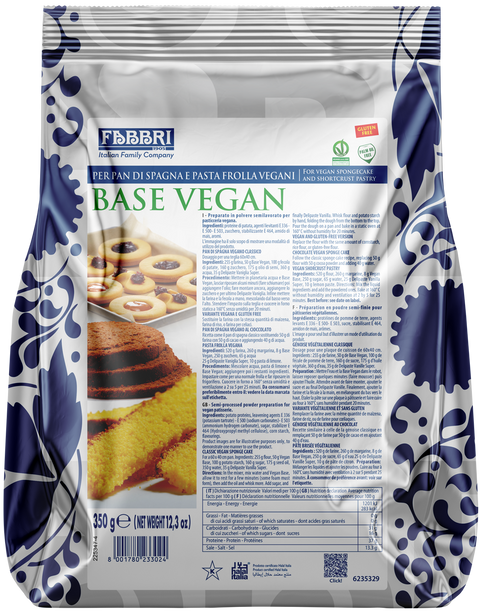 BASE VEGAN PER PAN DI SPAGNA E PASTA FROLLA 350G - Fabbri 1905 S.p.A.