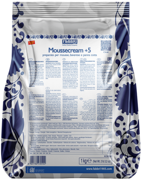 MOUSSECREAM+5 1KG - Fabbri 1905 S.p.A.