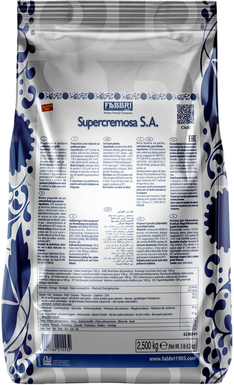 SUPERCREMOSA S.A. 2,5kg - Fabbri 1905 S.p.A.