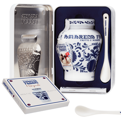 COFANETTO REGALO AMARENA FABBRI E LIBRO DI RICETTE - Fabbri 1905 S.p.A. 