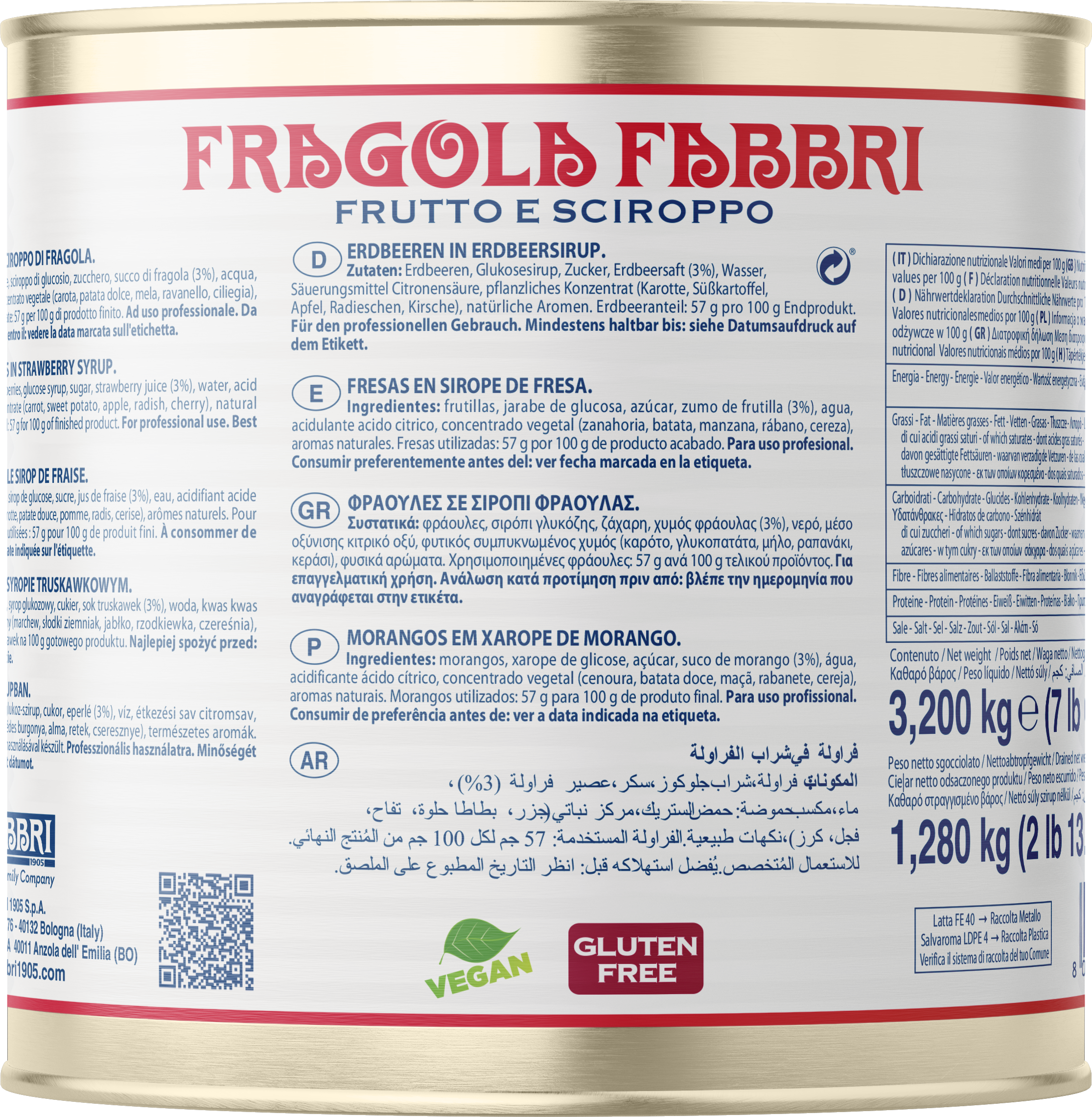 Fabbri Raspberry Fragola Fabbri 3,2kg – Fabbri 1905 S.p.A.