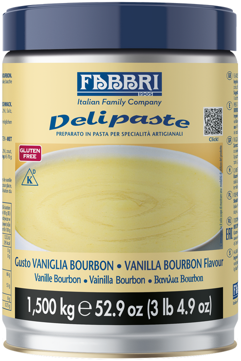 Confezione lattina Delipaste Vaniglia Bourbon frontale