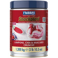 Confezione lattina Snackolosi lampone, chia e anacardi crunchy frontale