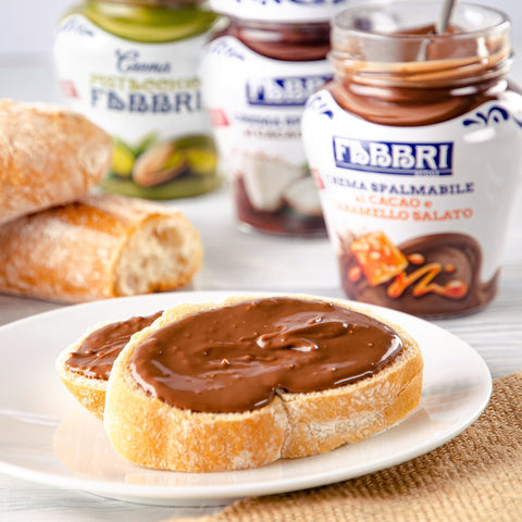 Fabbri 1905 Creme Spalmabili Pistacchio fabbri, Cacao e Cocco, Cacao e Caramello salato