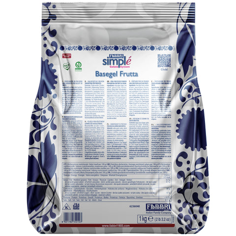 Confezione busta Basegel Frutta frontale