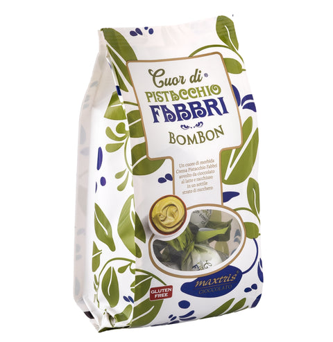 Sacchetto Bombon Cuor di Pistacchio Fabbri vista diagonale