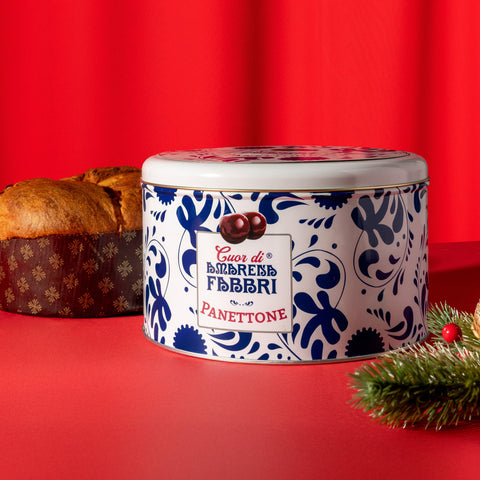 Panettone con Amarena Fabbri in latta 750g