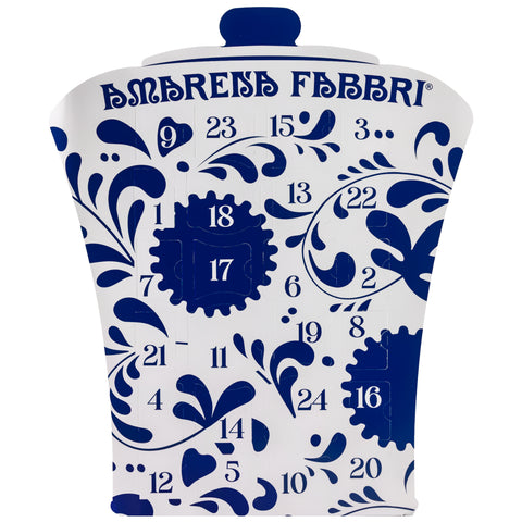 Vista frontale calendario dell'avvento Fabbri