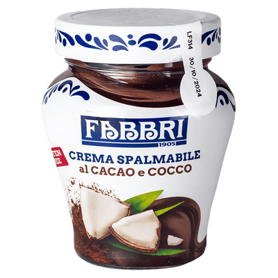 CREMA SPALMABILE CACAO E COCCO 200g - Fabbri 1905 S.p.A. 