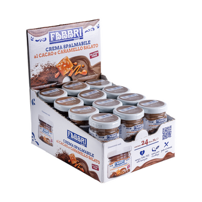 CREMA SPALMABILE CACAO E CARAMELLO SALATO 30g (24 vasetti) - Fabbri 1905 S.p.A. 
