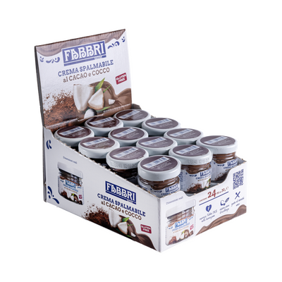 CREMA SPALMABILE CACAO E COCCO 30g (24 vasetti) - Fabbri 1905 S.p.A. 